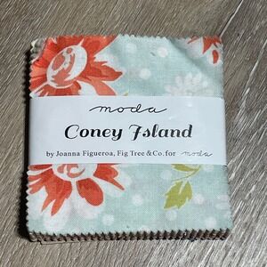 Moda Fabrics Coney Island Joanna Figueroa Fig Tree 42 Pc 3.5" Charm Pack Cotton